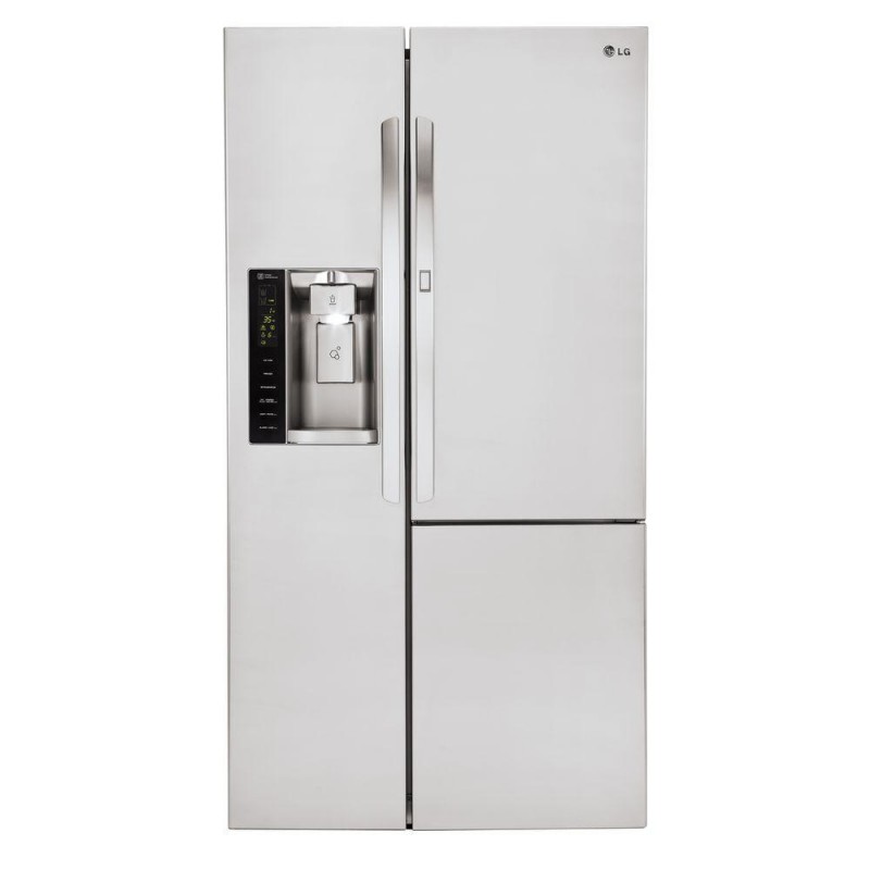 LG LSXS26366S 26.1 cu. ft. Side by Side Refrigerator with Door-in-Door Lg Stainless Steel Side By Side Refrigerator